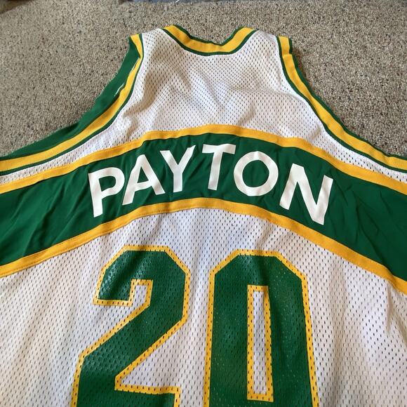 Authentic Mitchell & Ness Gary Payton 93-94 Seattle Sonics 20 Jersey Men 60 USA - Picture 9 of 12
